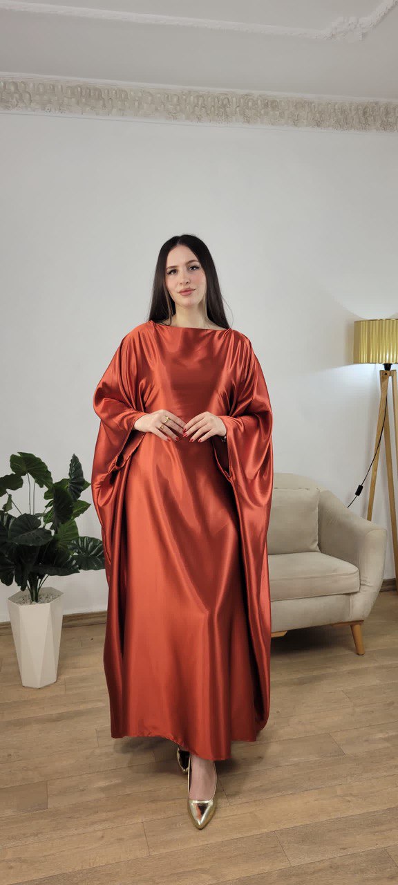 ROBE ABAYA SATIN MIROIR